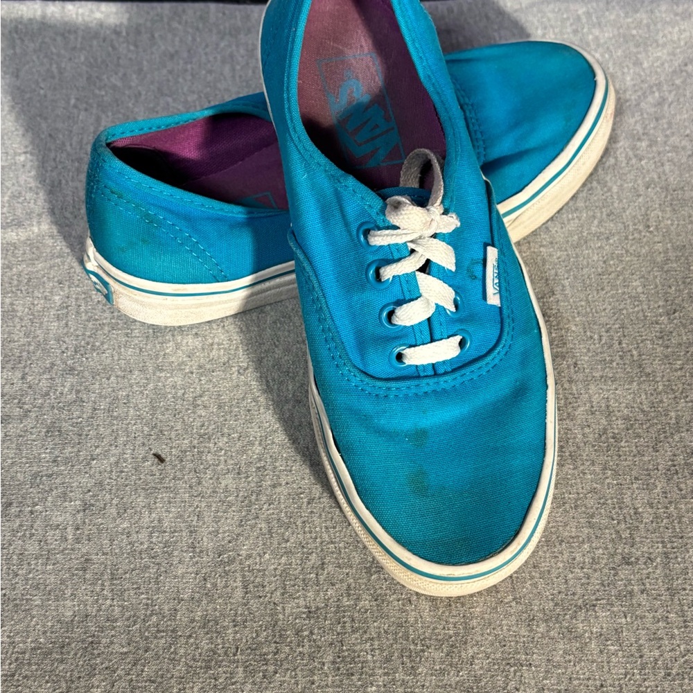 Vans Women's 7 Blue Canvas Sneakers